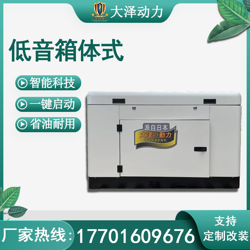 全自动10KW静音柴油发电机 型号TO14000ET-V 品牌大泽动力