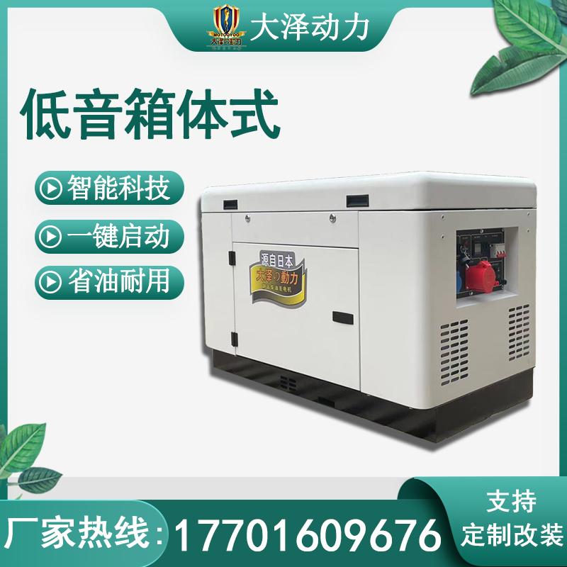 全自动10KW静音柴油发电机 型号TO14000ET-V 品牌大泽动力